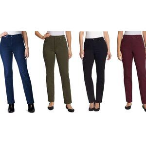 NWT Gloria Vanderbilt Womens Amanada Tapered Hi-Rise Pants Size 8-16 $65 11HL164